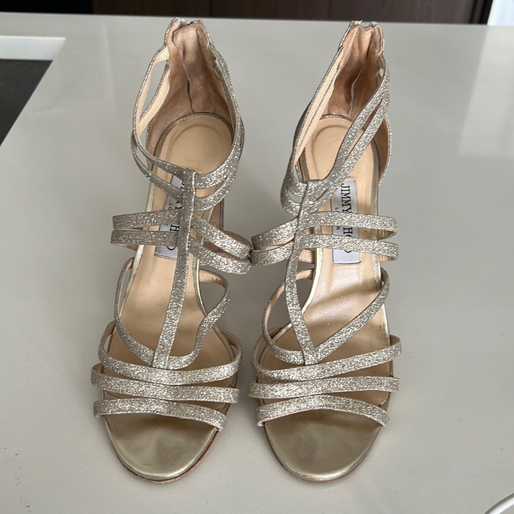 Authentic Jimmy Choo sparkly heel